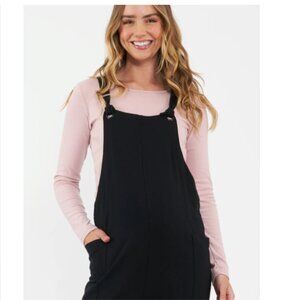 Ripe Maternity Perrie Playsuit Cotton Overalls Jumpsuit Nursing Friendly Medium